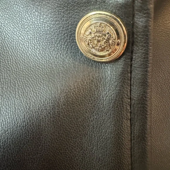 Black Leatherette Women's Jacket XXL